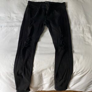 Express distressed Mid Rise Legging 6R
